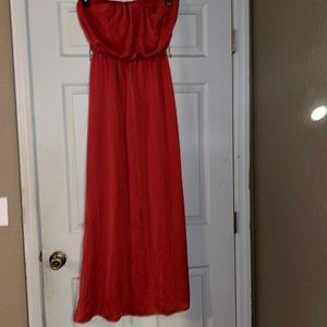 Strapless maxi dress